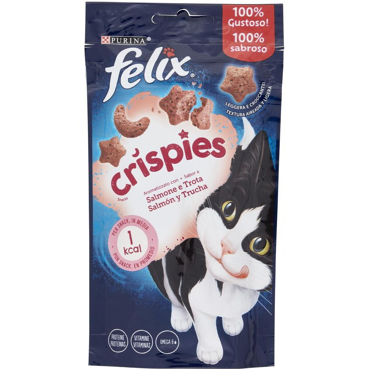 Snack Per Gatti Con Salmone E Formaggio - 6 Confezioni Da 60g - Foto 13