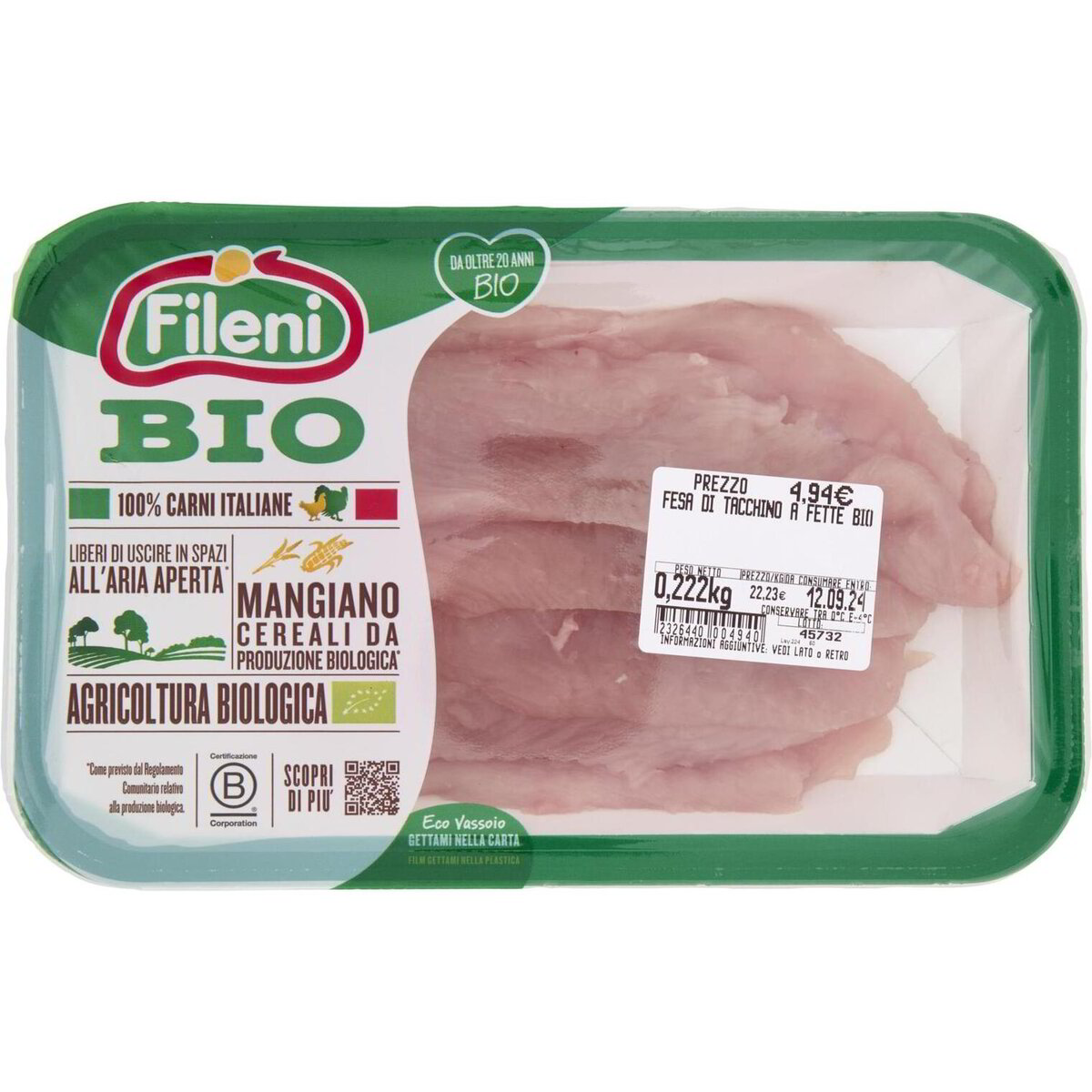 Fileni Bio Fesa di Tacchino a Fette Bio Fileni - iper Shop