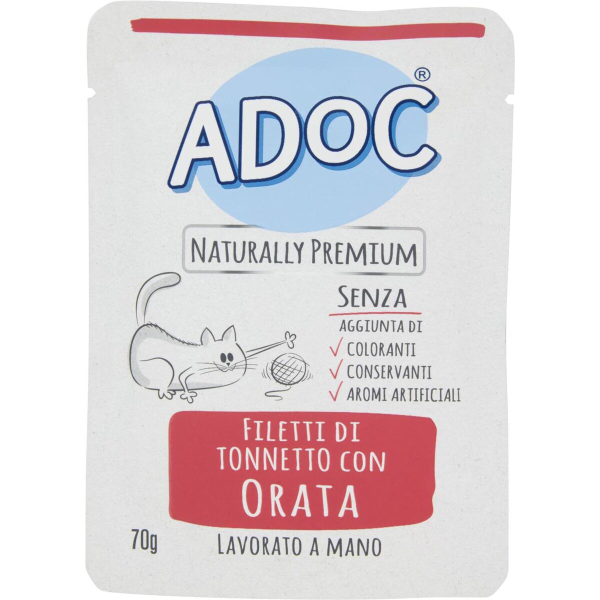 Adoc Naturally Premium – Bustine Di Tonnetto E Orata In Gelatina Per Gatti, Senza Conservanti!
