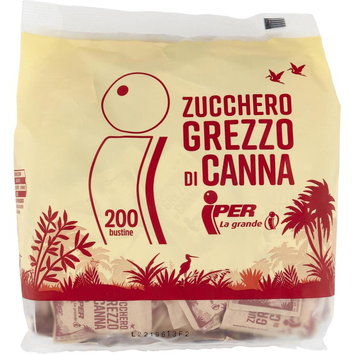 Iper Zucchero Grezzo di Canna 200 x 5 g Iper - iper Shop