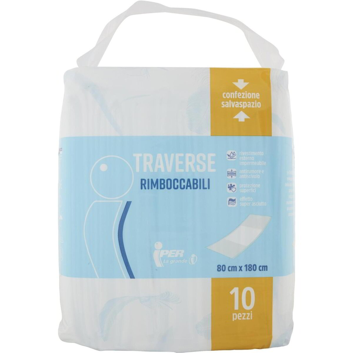 VALENTIA MEDICAL - Traverse Letto Anziani Impermeabile Matrimoniale 135 cm Lavabili per l'incontinenza, Coprimaterasso Matrimoniale Impermeabile, Traversa Salvapipi Assorbente - Made in Spain