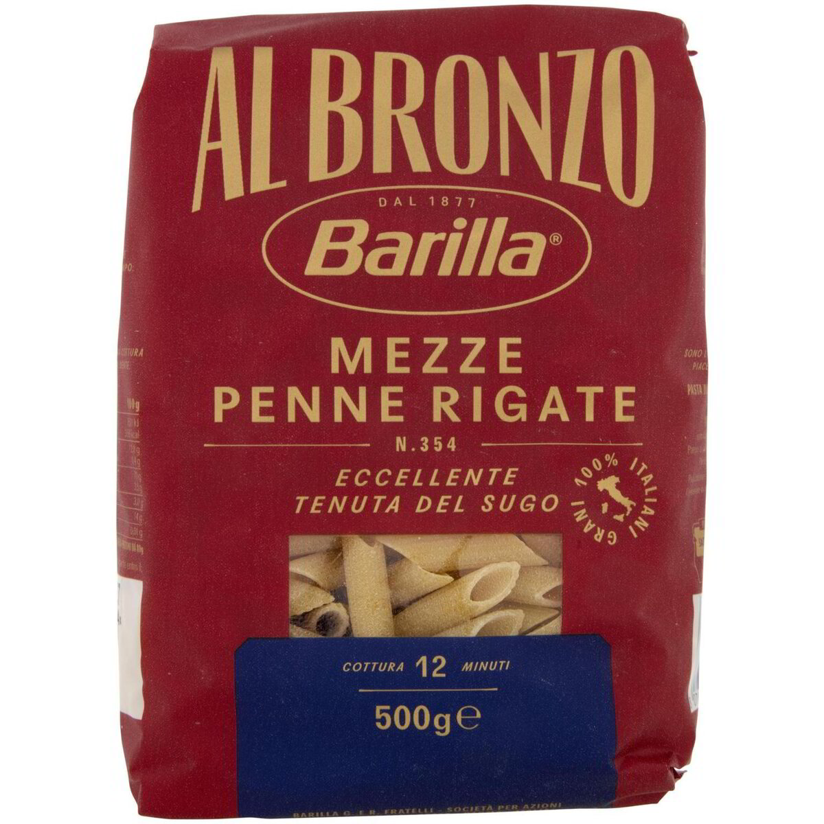 Barilla Al Bronzo Pasta Mezze Penne Rigate 500g Barilla | IperDrive