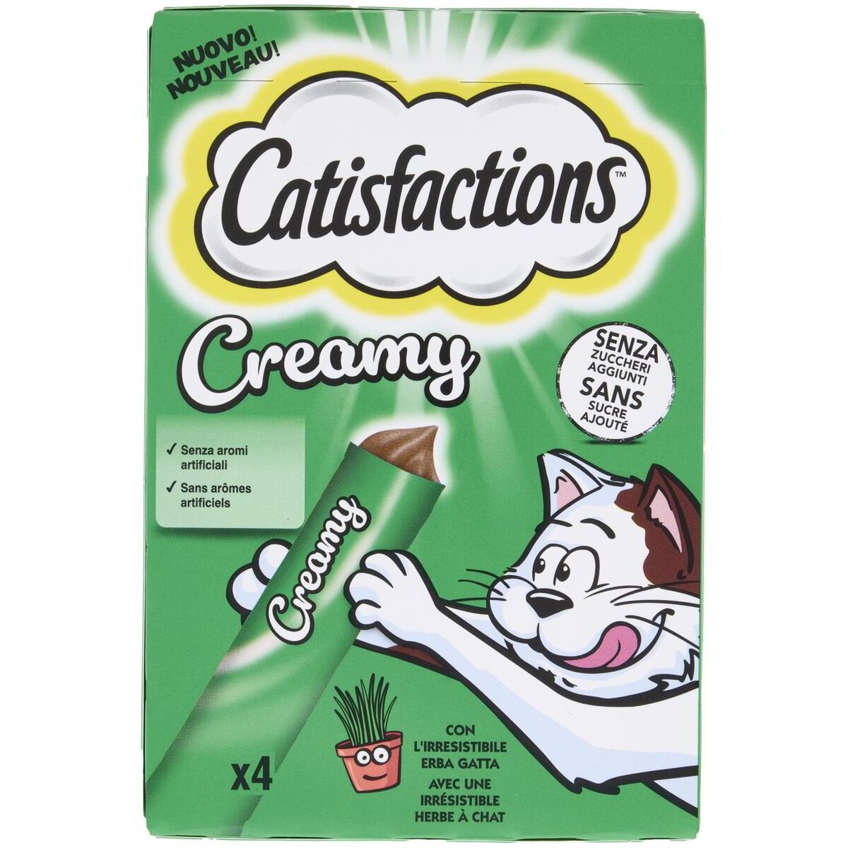 Dreamies Snack Per Gatti Al Sapore Di Erba Gatta - Croccanti Fuori E Morbidi Dentro, Confezione Da 6x60g - Foto 7