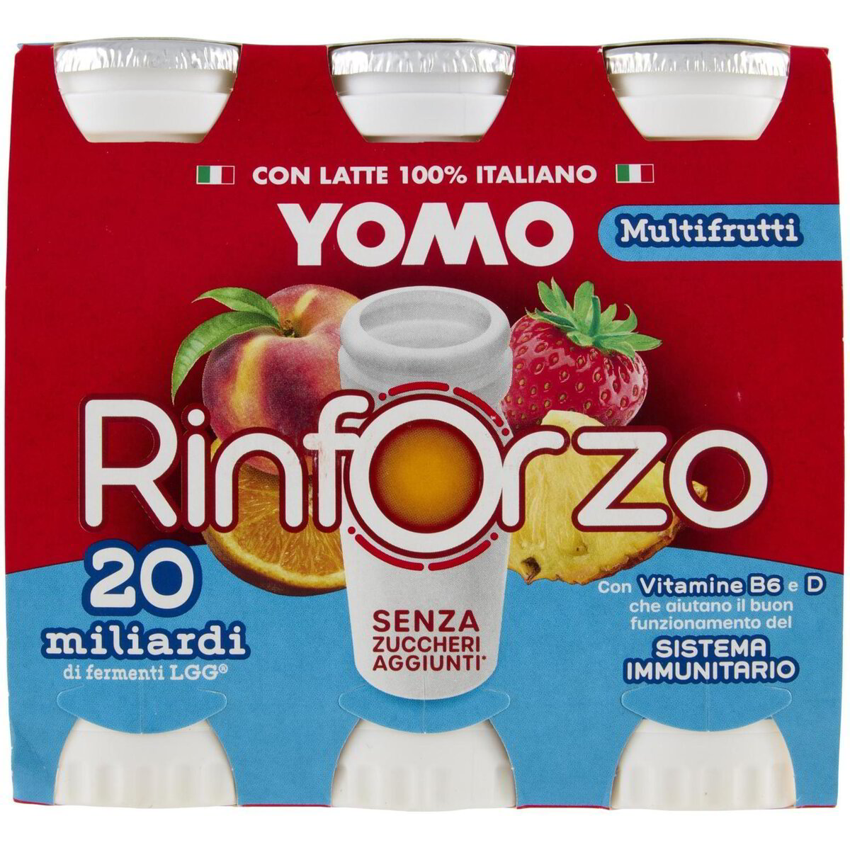 Yoghurt Rinforzo Yomo Rinforzo MultifruttiSenza Zuccheri Aggiunti* 6 x 90 g Yomo | IperDrive