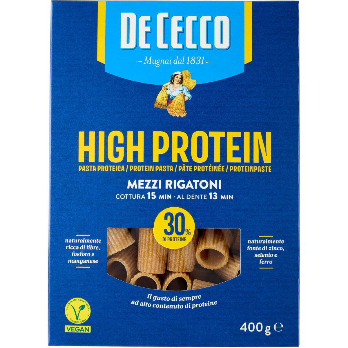Defecco Rigatoni De Cecco High Protein Mezzi Rigatoni n° 26 400 g De Cecco | IperDrive