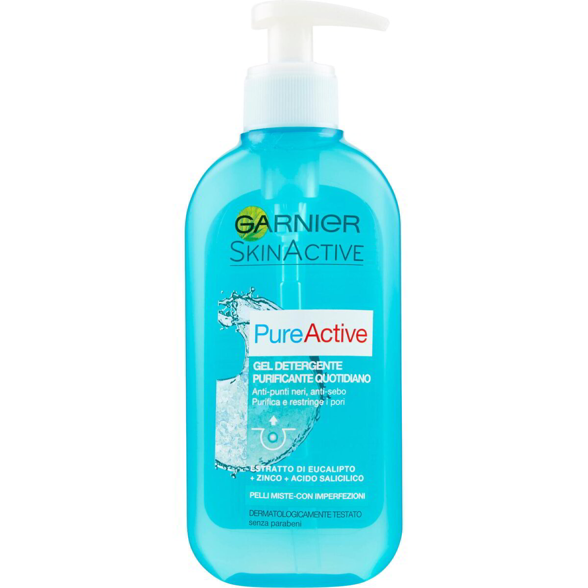 Garnier Pure Active Gel Detergente Purificante Per Pelli Miste con Garnier Pure Active Gel Detergente Purificante Per Pelli Miste con
