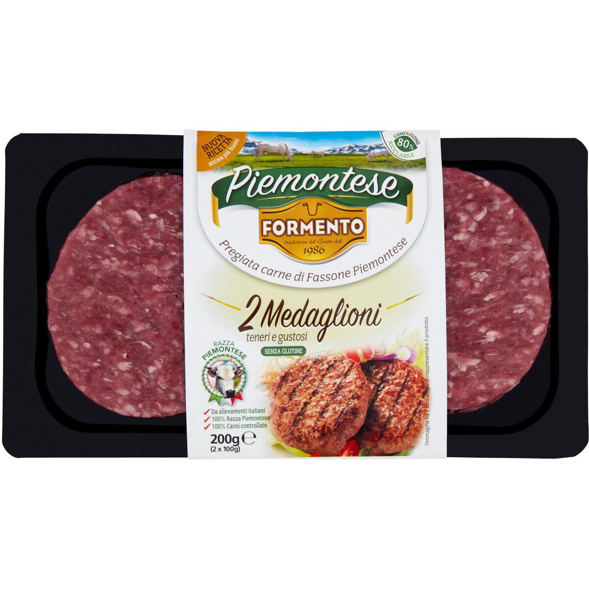 Formento Formento Piemontese 2 Medaglioni 2 x 100 g Formento | IperDrive