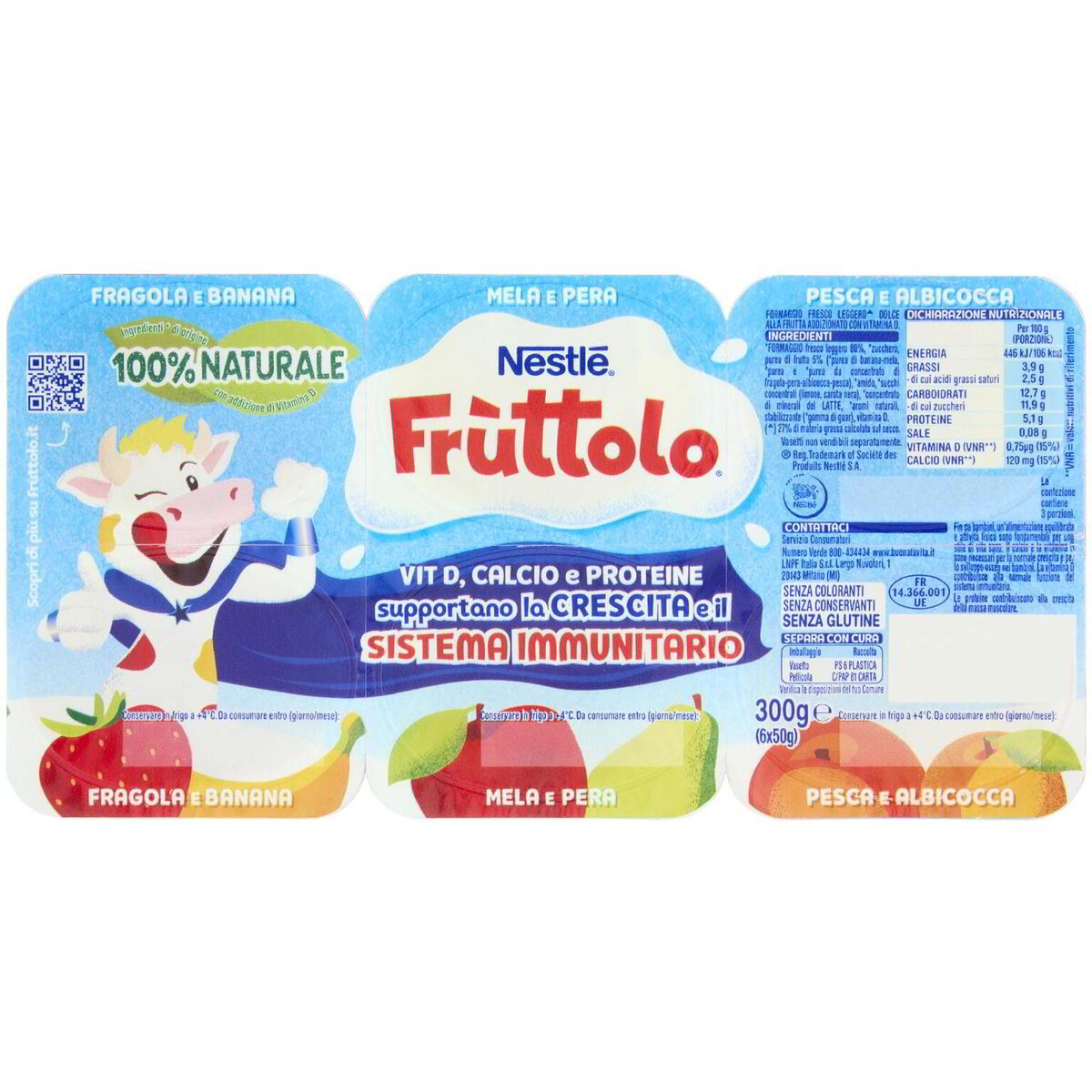 NESTLÉ FRÙTTOLO Fragola e Banana - Mela e Pera - Pesca e Albicocca ...